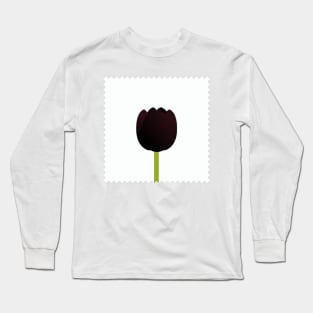 Black flower Long Sleeve T-Shirt